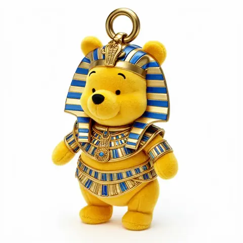 Winnie the Pooh Pharaoh Ring Figure - Mashup Figure STL