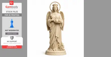 Saint Agatha of Sicily - Devotional Statue - STL 3D Print