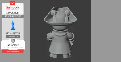 Winnie the Pooh Pirate Ring Figure - Mashup Figure STL