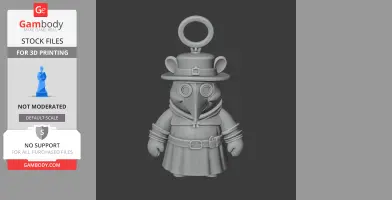 Winnie the Pooh Plague Doctor Ring - Mashup Figure STL