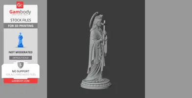 Saint Agatha Yi Kannan - Devotional Statue - STL 3D Print