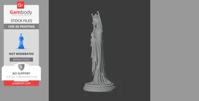 Saint Agatha Yi Kannan - Devotional Statue - STL 3D Print