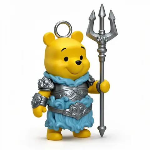 Winnie the Pooh Poseidon Ring Figure - Mashup Figure STL