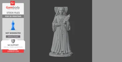 Saint Agatha Yi Kyong-i - Devotional Statue - STL 3D Print