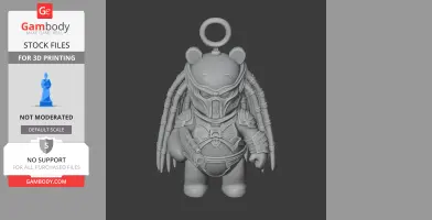 Winnie the Pooh Predator Ring Figure - Mashup Figure STL