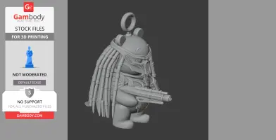 Winnie the Pooh Predator Ring Figure - Mashup Figure STL
