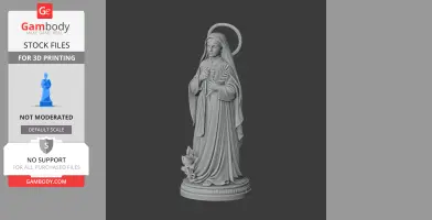 Saint Agatha Yi Sosa - Devotional Statue - STL 3D Print