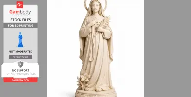 Saint Agatha Yi Sosa - Devotional Statue - STL 3D Print