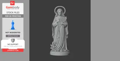 Saint Agatha Yi Sosa - Devotional Statue - STL 3D Print