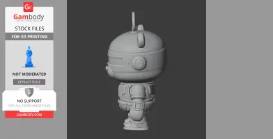 Winnie the Pooh Robocop Ring Figure - Mashup Figure STL