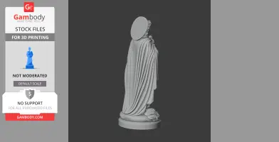 Saint Agathius - Devotional Statue - STL 3D Print