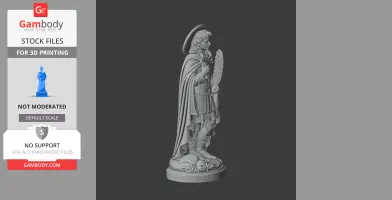Saint Agathius - Devotional Statue - STL 3D Print