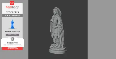 Saint Agathius - Devotional Statue - STL 3D Print