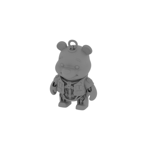 Winnie the Pooh Terminator Ring Figure.stl