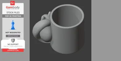 Squirrel Mug - Animal Wall Hook STL