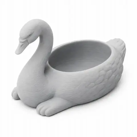 Swan Bowl - Animal Wall Hook STL