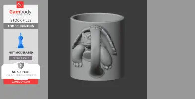 Tortoise Mug - Animal Wall Hook STL