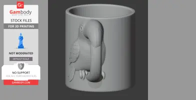 Toucan Mug - Animal Wall Hook STL