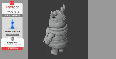Winnie the Pooh Viking Ring Figure - Mashup Figure STL