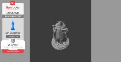 Saint Agilbert - Devotional Statue - STL 3D Print