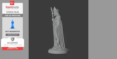 Saint Agilbert - Devotional Statue - STL 3D Print