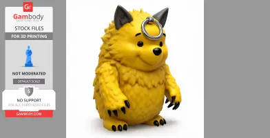 Winnie the Pooh Werewolf Ring Figure - Mashup Figure STL