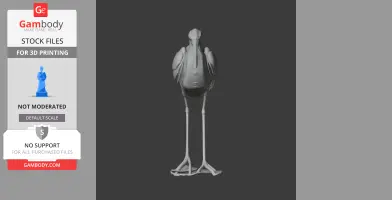 Agami heron - Prehistoric Animal STL