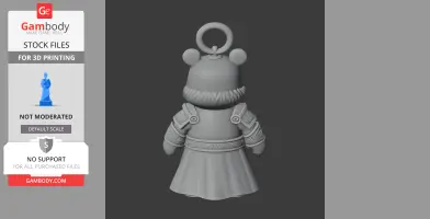 Winnie the Pooh Zeus Ring Figure - Mashup Figure STL