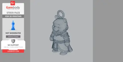Winnie the Pooh Zeus Ring Figure - Mashup Figure STL