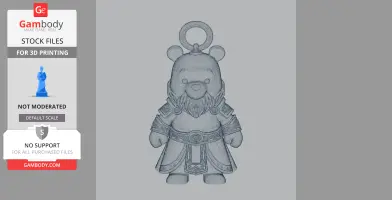 Winnie the Pooh Zeus Ring Figure - Mashup Figure STL