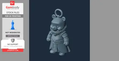 Winnie the Pooh Zeus Ring Figure - Mashup Figure STL