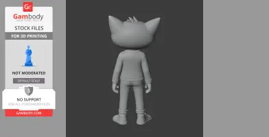 Cole - Night in the Woods Figurine - Character Figure STL
