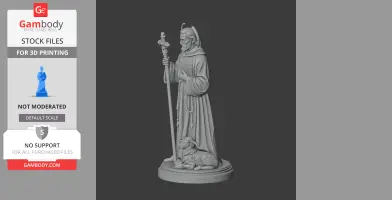 Saint Agnellus of Pisa - Devotional Statue - STL 3D Print