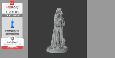 Saint Agnellus of Pisa - Devotional Statue - STL 3D Print