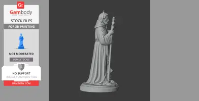 Saint Agnellus of Pisa - Devotional Statue - STL 3D Print