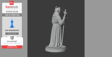 Saint Agnellus of Pisa - Devotional Statue - STL 3D Print