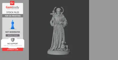 Saint Agnellus of Pisa - Devotional Statue - STL 3D Print