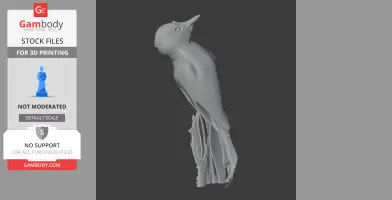 American three-toed woodpecker - Prehistoric Animal STL