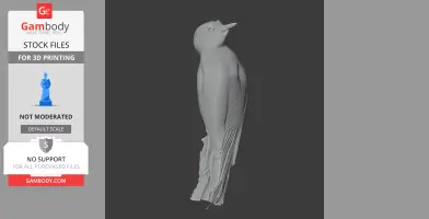 American three-toed woodpecker - Prehistoric Animal STL