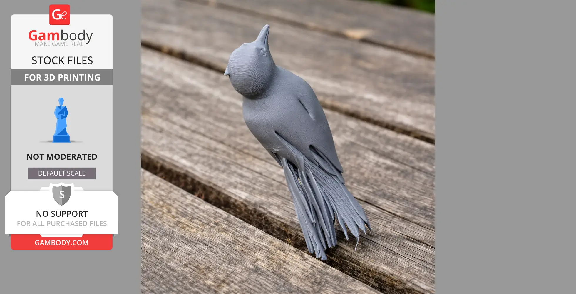American three-toed woodpecker - Prehistoric Animal STL