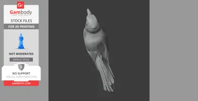 American three-toed woodpecker - Prehistoric Animal STL