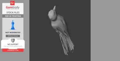 American three-toed woodpecker - Prehistoric Animal STL