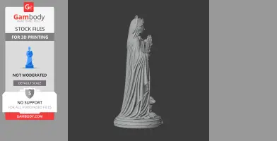 Saint Agnes - Devotional Statue - STL 3D Print