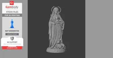 Saint Agnes - Devotional Statue - STL 3D Print
