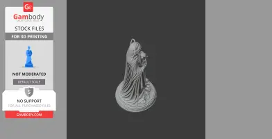 Saint Agnes - Devotional Statue - STL 3D Print
