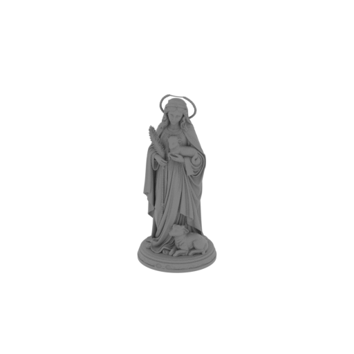 Saint Agnes - Devotional Statue.stl
