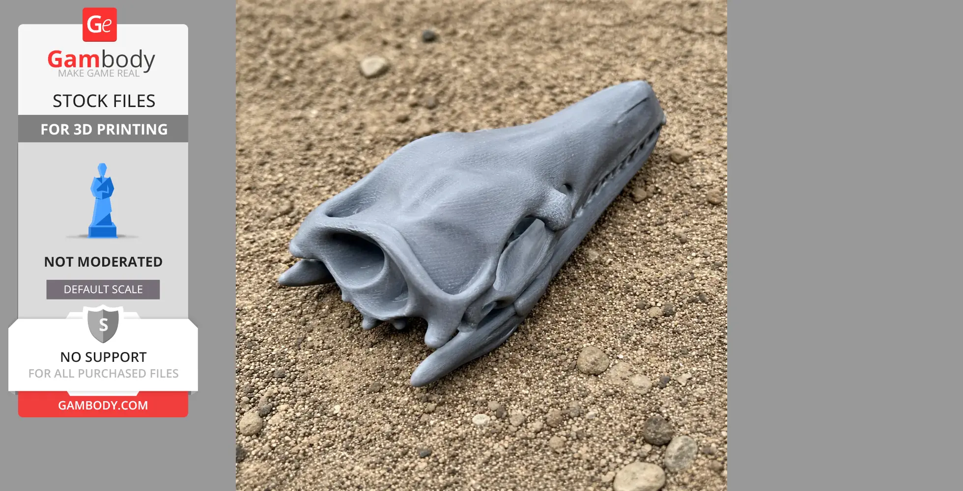 Arcusaurus Skull - Skull Replica STL