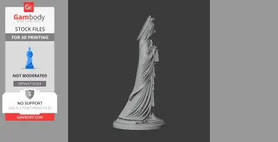Saint Agnes Kim Hyochu - Devotional Statue - STL 3D Print