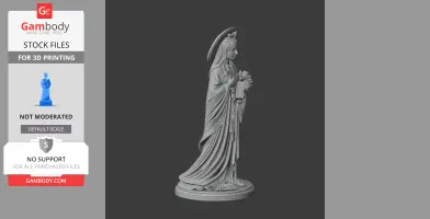 Saint Agnes Kim Hyochu - Devotional Statue - STL 3D Print