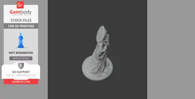 Saint Agnes Kim Hyochu - Devotional Statue - STL 3D Print